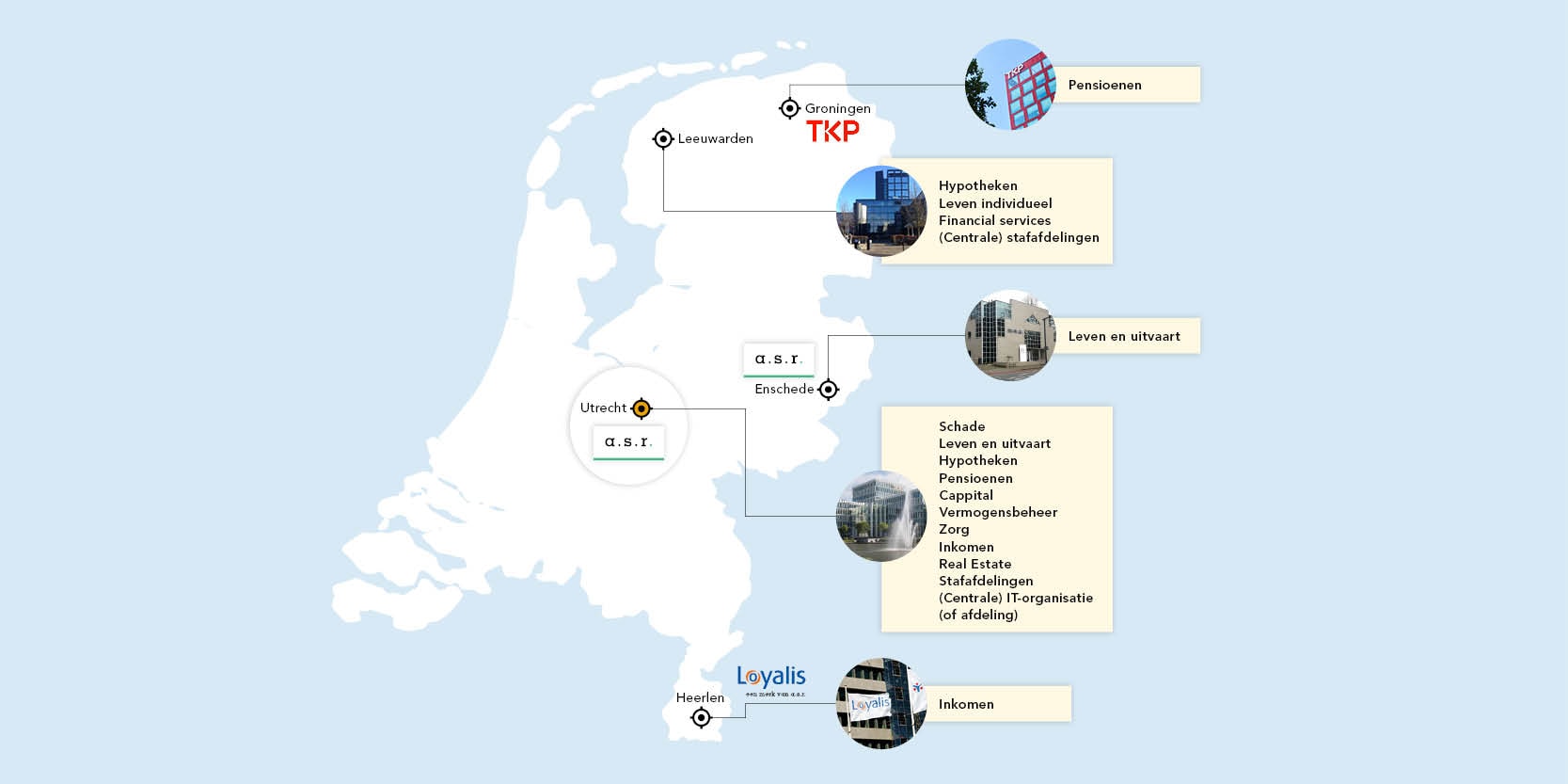 locatie kaart kantoren asr